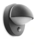 Philips Buitenwandlamp June antraciet - met sensor