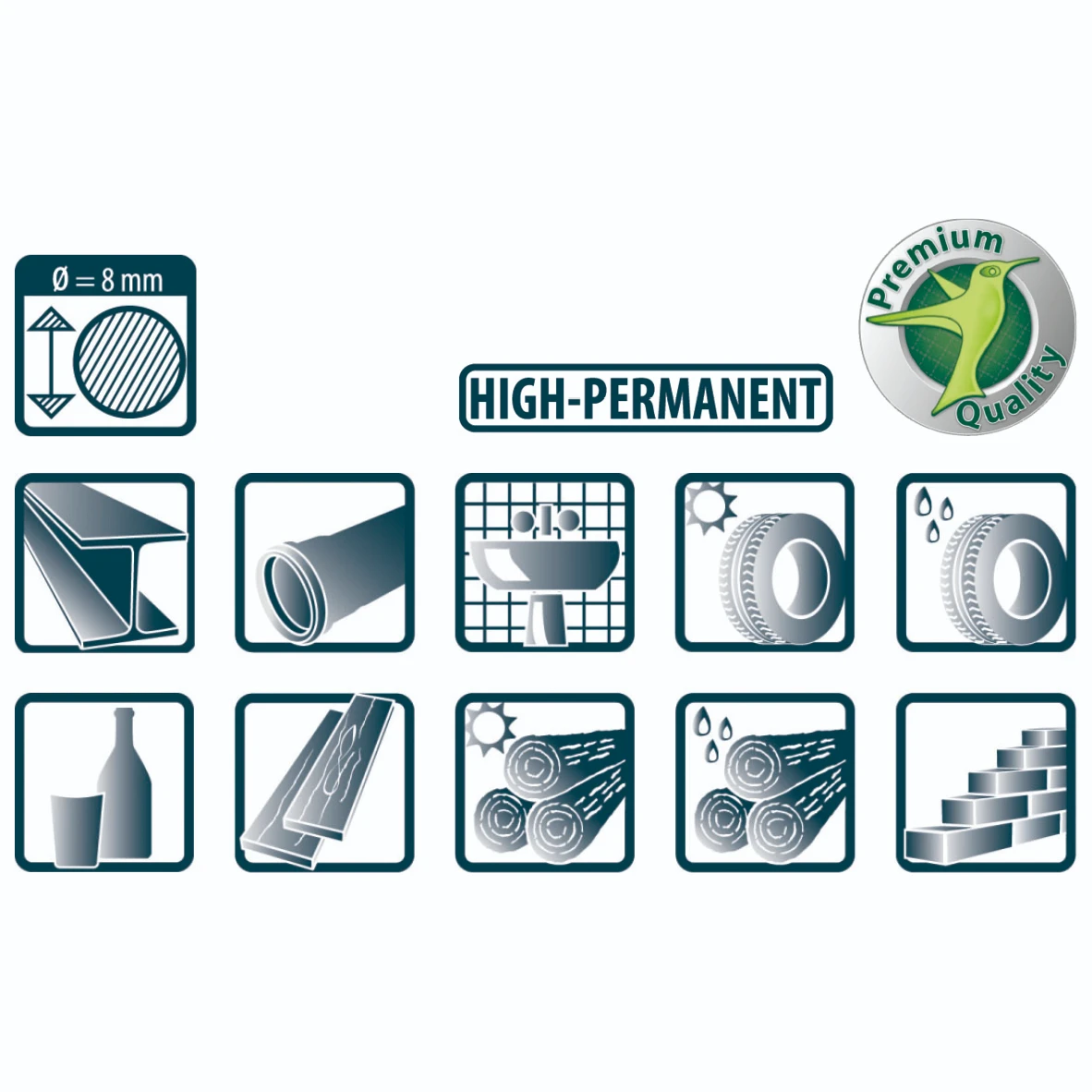 Pica Gel 8080 Signalmarker wit
