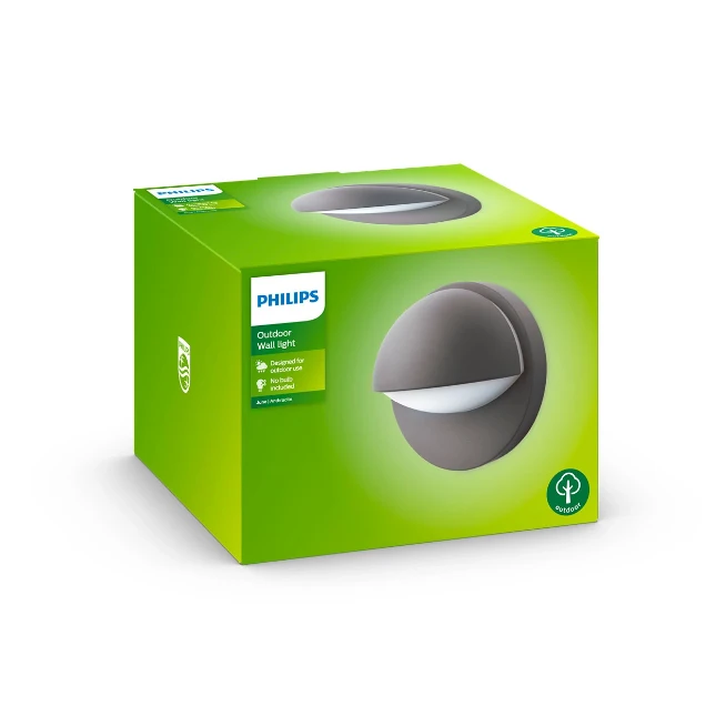 Philips Buitenwandlamp June antraciet