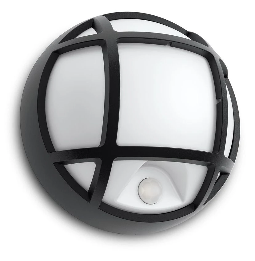 Philips Buitenwandlamp Eagle 3.5W zwart - met sensor