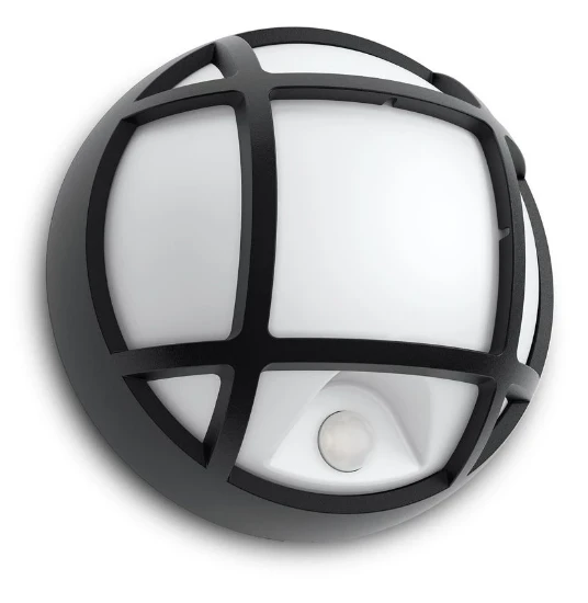 Philips Buitenwandlamp Eagle 3.5W zwart - met sensor