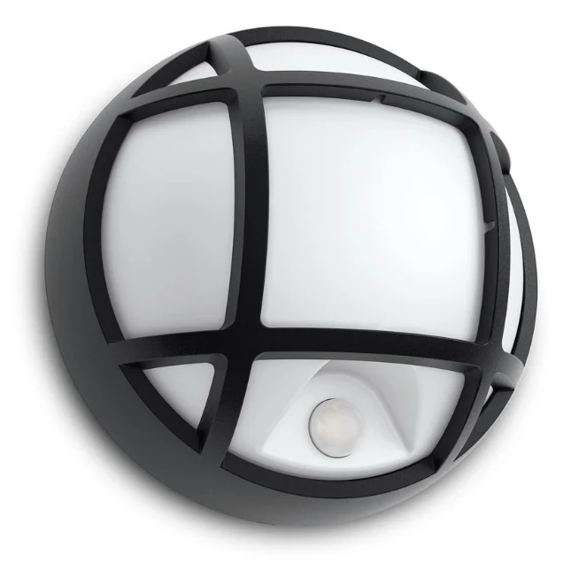 Philips Buitenwandlamp Eagle 3.5W zwart - met sensor
