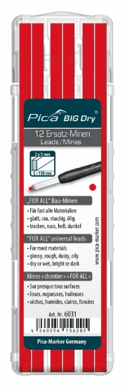 Pica BIG Dry 6031 Navulling rood