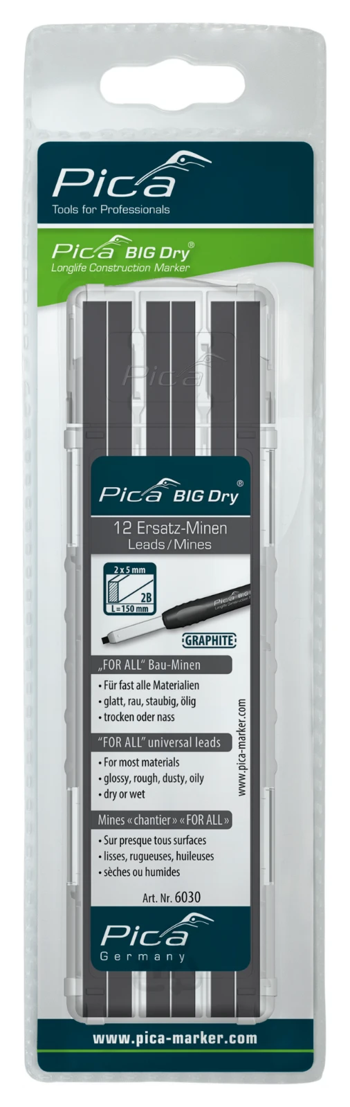 Pica Navulling markeerstift in blister BIG Dry