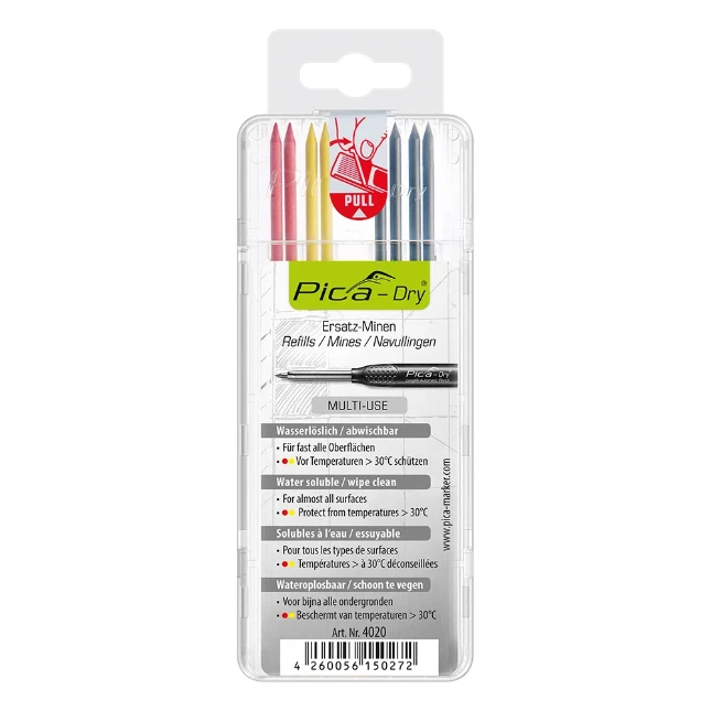 Pica Navulling markeerstift in blister Dry