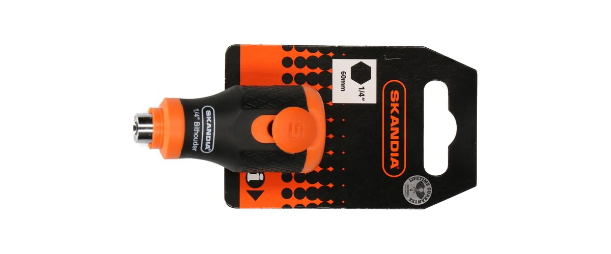 Skandia Bithouder Stubby 1/4" 60 mm
