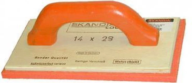 Skandia Schuurbord 28x14 cm - oranje spons