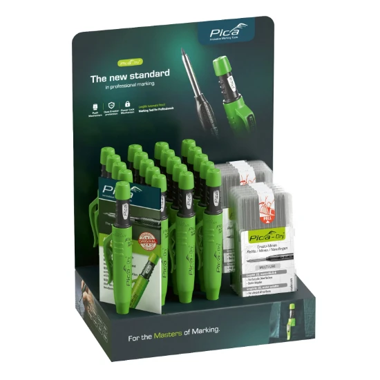 Pica Dry 3021 Markeerpotloden + Navulling grafiet (display)