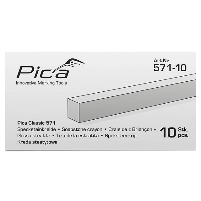 Pica Classic 571 Speksteenkrijt - 10 stuks