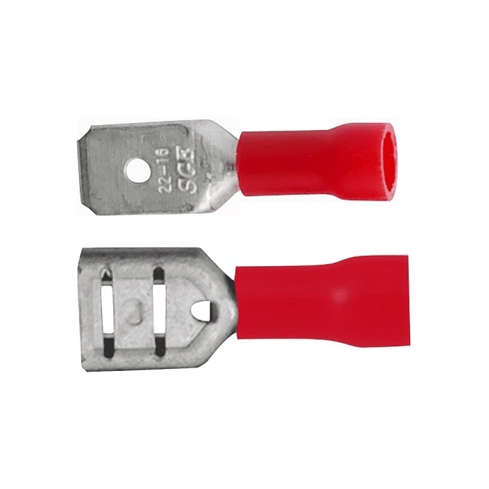 Skandia Vlaksteker rood 0,5-1,5mm² (10 stuks) assortiment