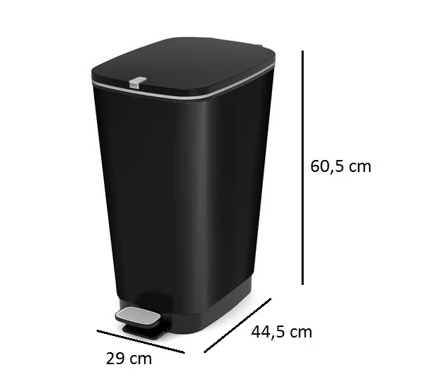 Kis Chic Bin Pedaalemmer - 50L - zwart