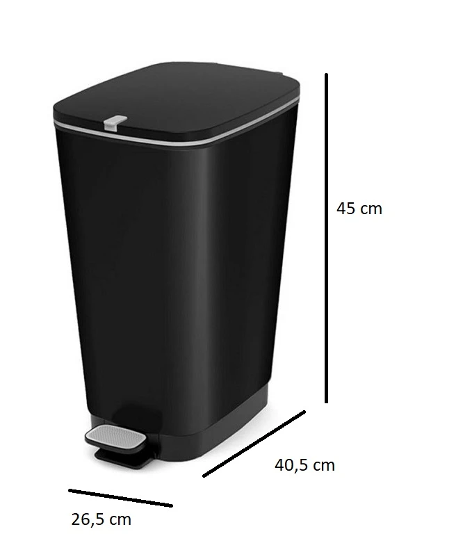 Kis Chic Bin Pedaalemmer - 30L - zwart