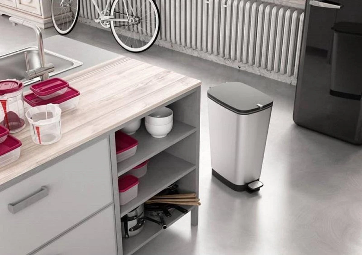 Kis Chic Bin Pedaalemmer - 30L - zilver