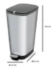 Kis Chic Bin Pedaalemmer - 30L - zilver