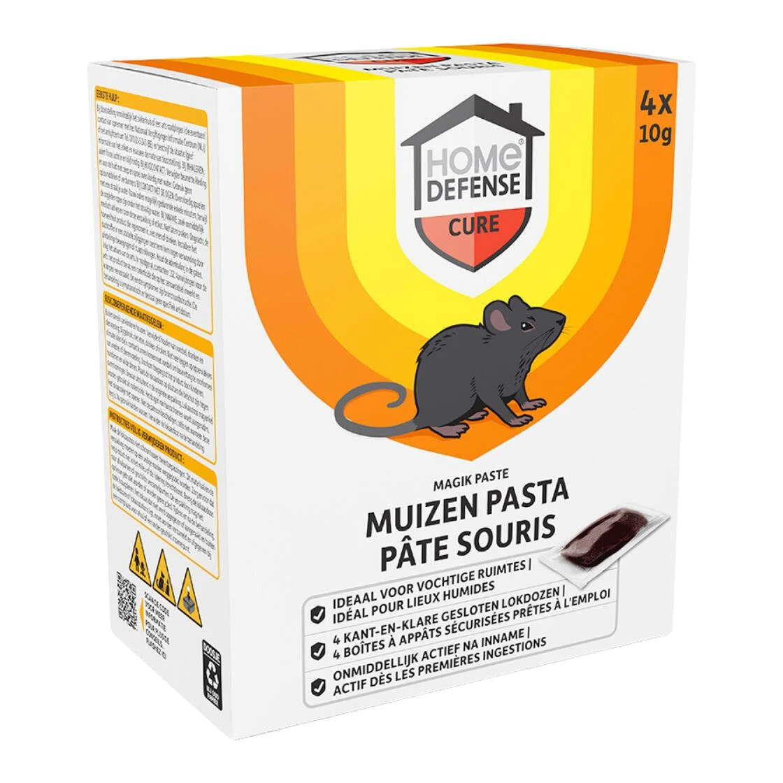 Home Defense Muizen Pasta lokdoos Magic Paste (4 stuks)