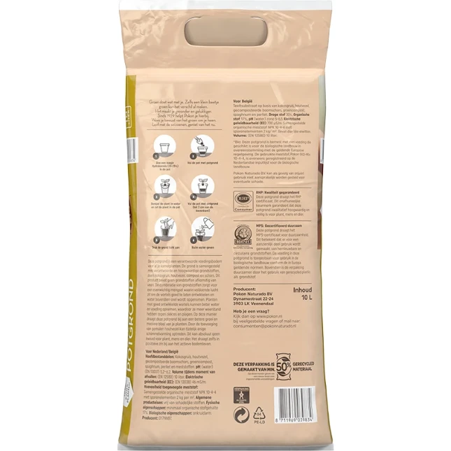 Pokon Bio Turfvrije Kamerplanten Potgrond 10L