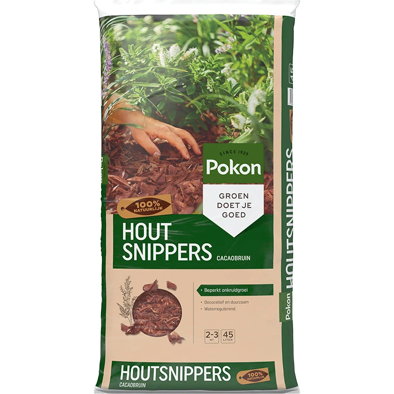 Pokon Houtsnippers Cacaobruin 45L
