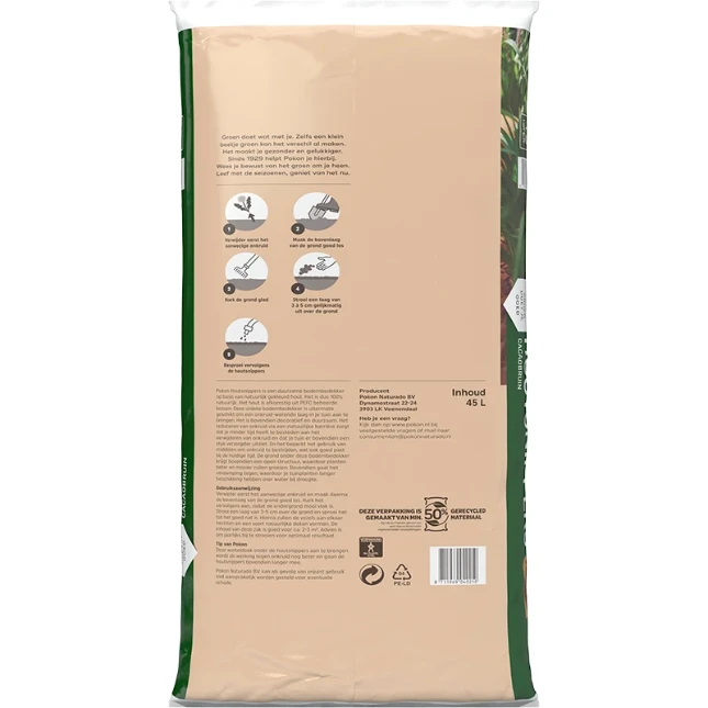 Pokon Houtsnippers Cacaobruin 45L