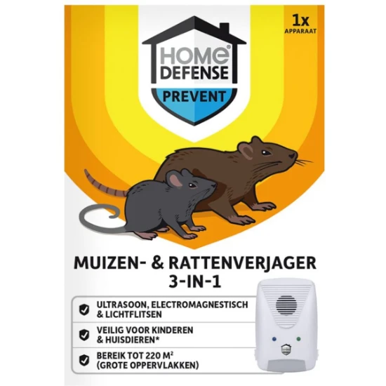 Home Defense Muizen- & Rattenverjager 220m²