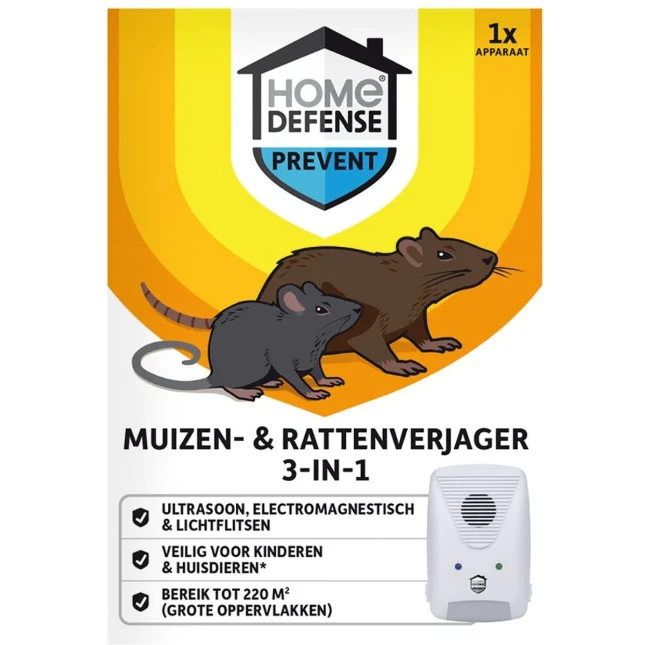 Home Defense Muizen- & Rattenverjager 220m²