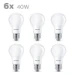 Philips LED Lamp 40W E27 A60 WW 230V FR ND 6CT/4 (6 stuks)
