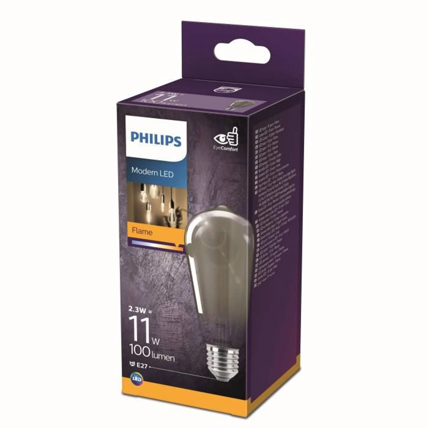 Philips LED Filament Modern 15W E27 ST64 smoky ND