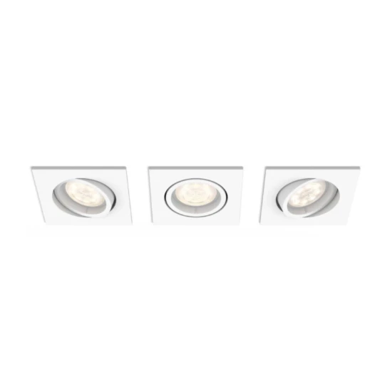 Philips SHELLBARK recessed white 3x4.5W SELV