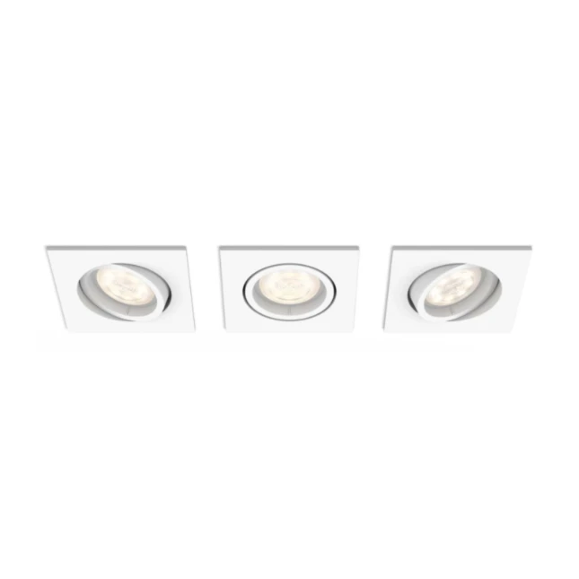 Philips SHELLBARK recessed white 3x4.5W SELV