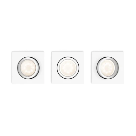 Philips SHELLBARK recessed white 3x4.5W SELV