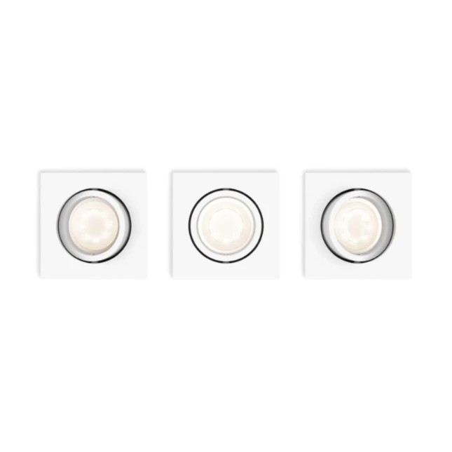 Philips SHELLBARK recessed white 3x4.5W SELV