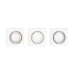Philips SHELLBARK recessed white 3x4.5W SELV
