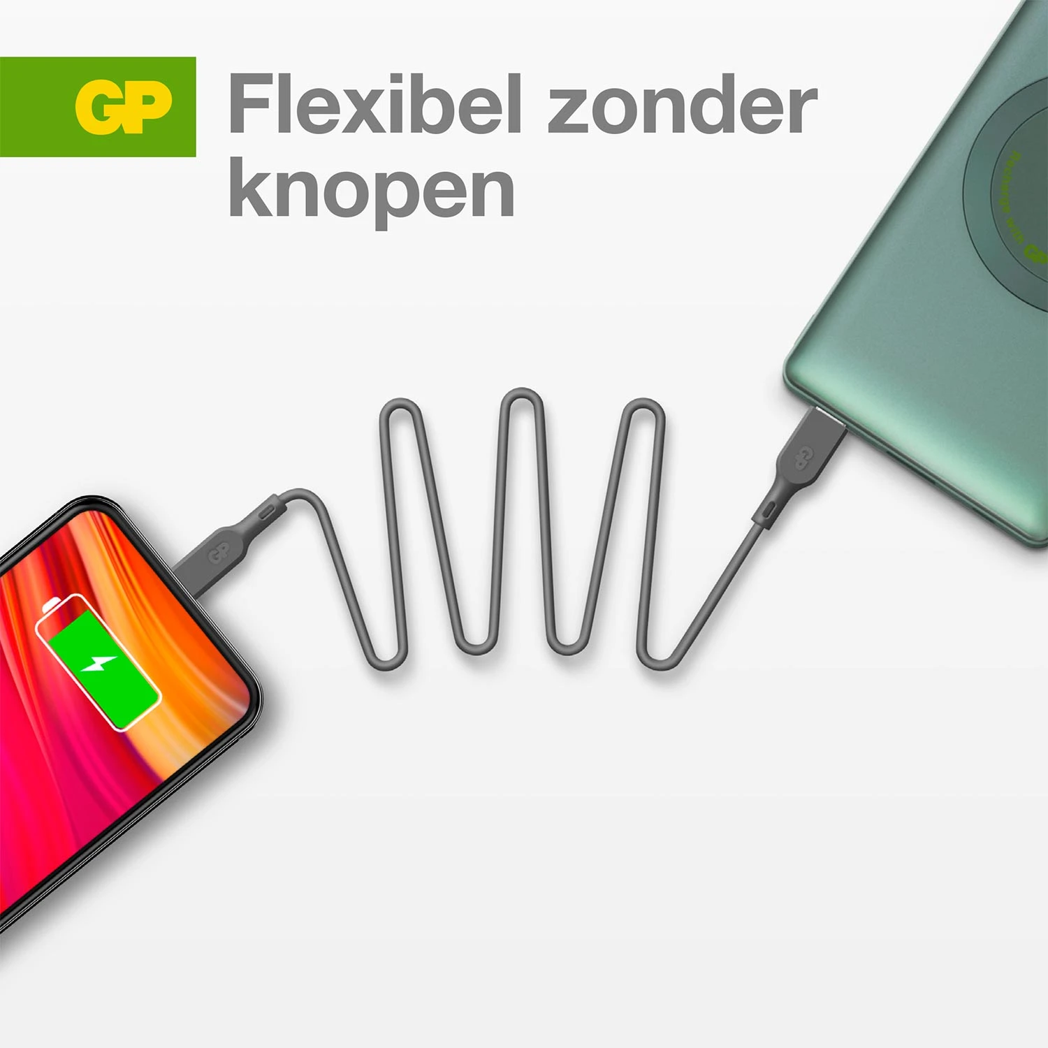 GP Oplaadkabel USB-A naar Lightning 1m