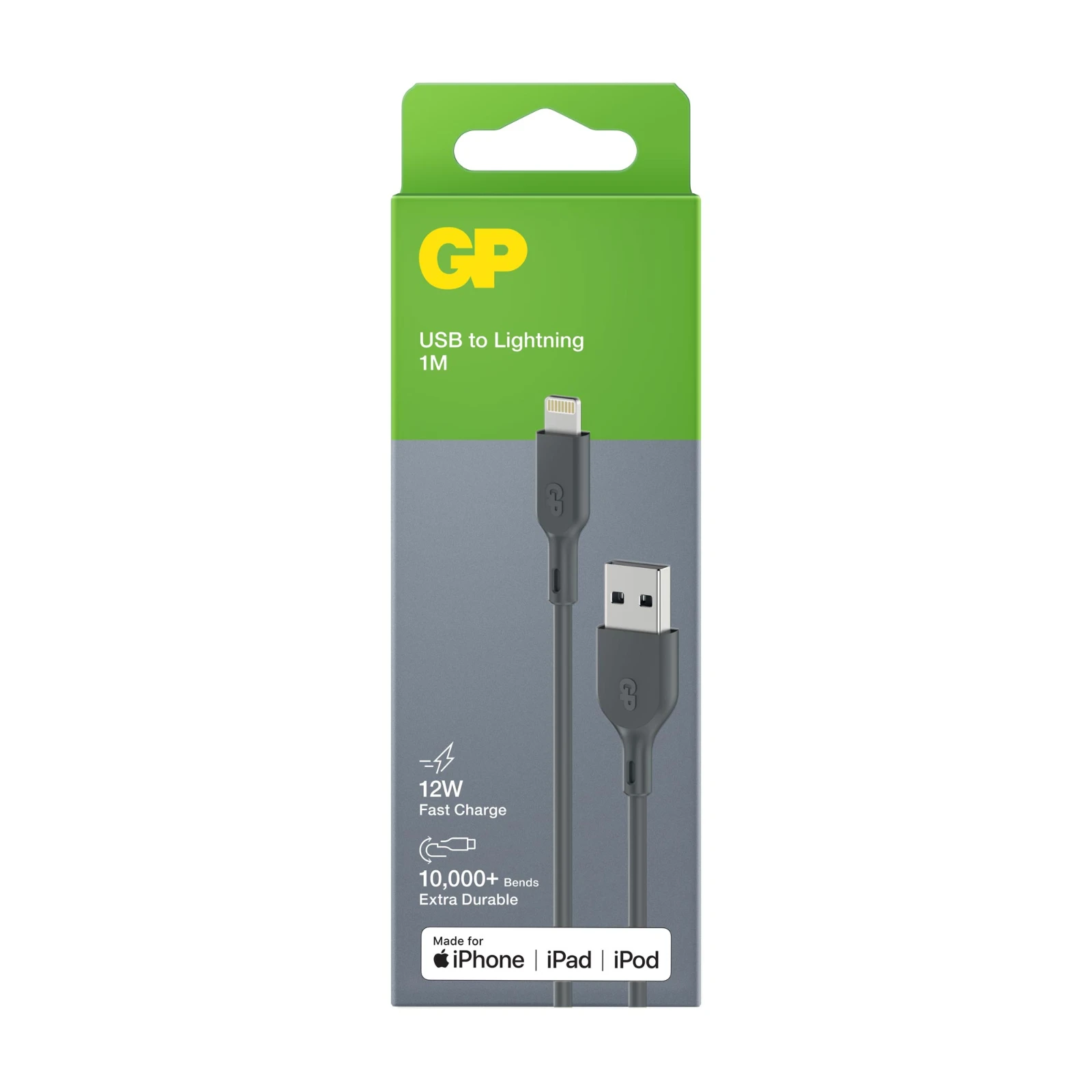 GP Oplaadkabel USB-A naar Lightning 1m