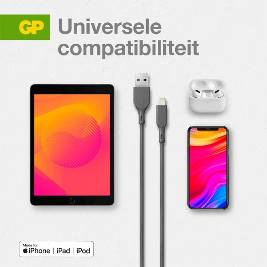 GP Oplaadkabel USB-A naar Lightning 1m