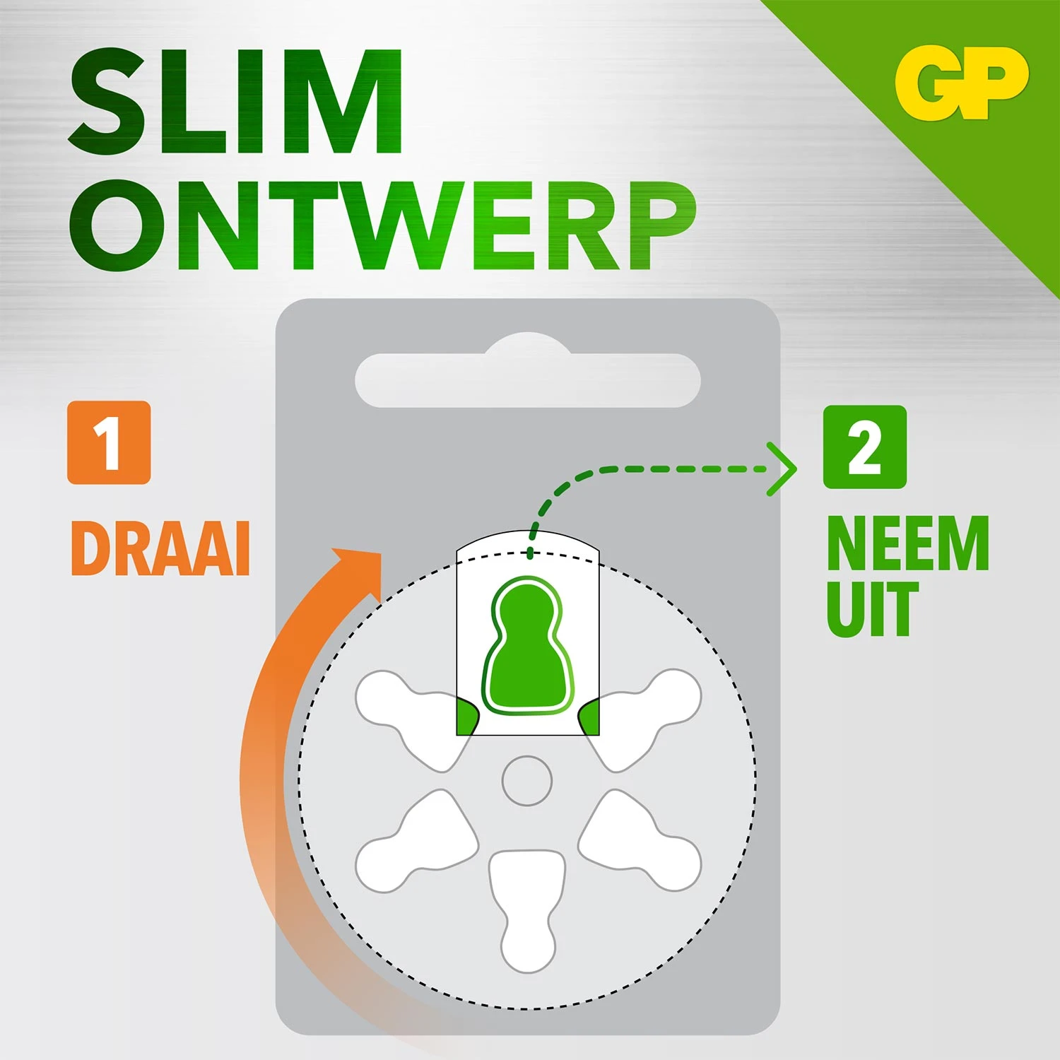 GP ZA13 Hoortoestelbatterij (6 stuks)