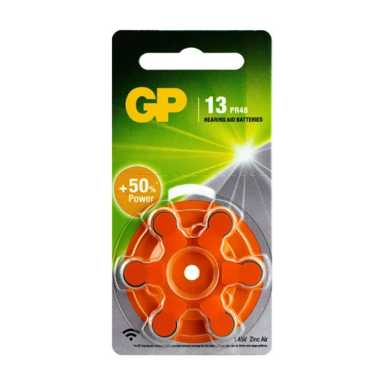 GP ZA13 Hoortoestelbatterij (6 stuks)