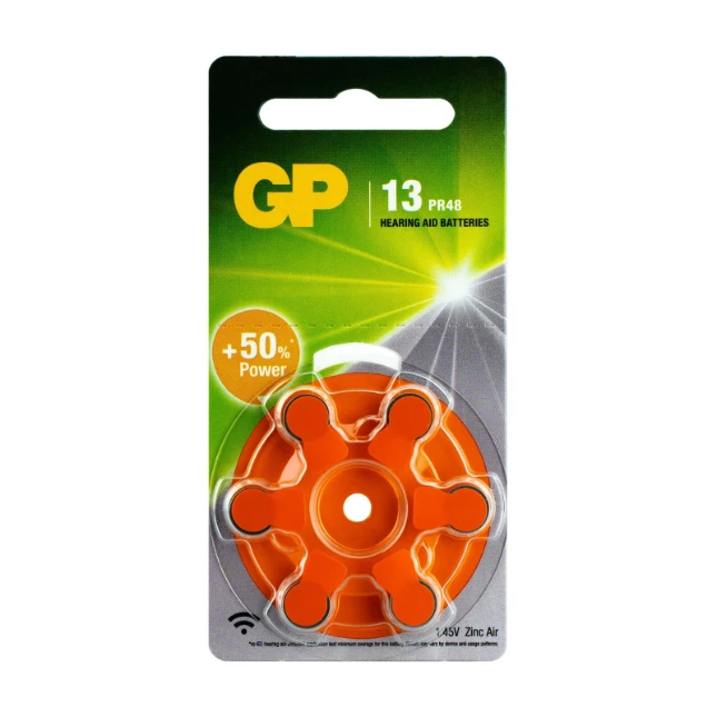 GP ZA13 Hoortoestelbatterij (6 stuks)