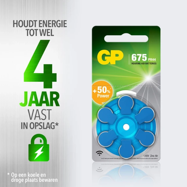 GP ZA675 Hoortoestelbatterij (6 stuks)