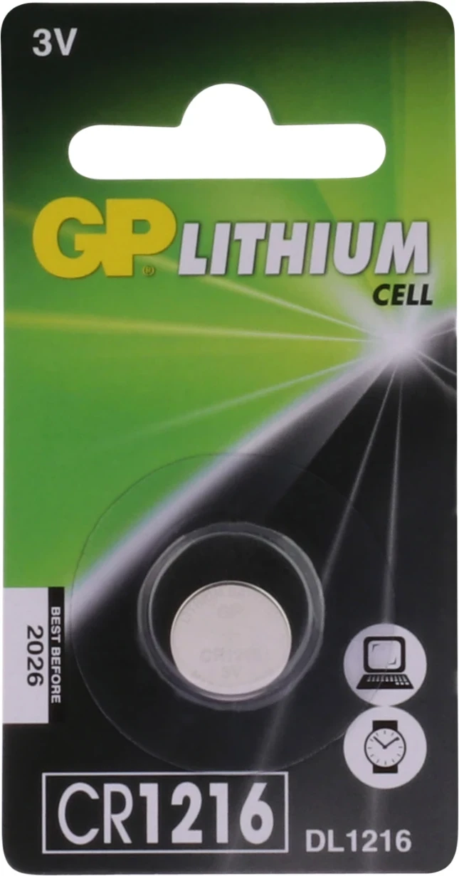 GP CR1216 Lithium knoopcel 3V (1 stuk)