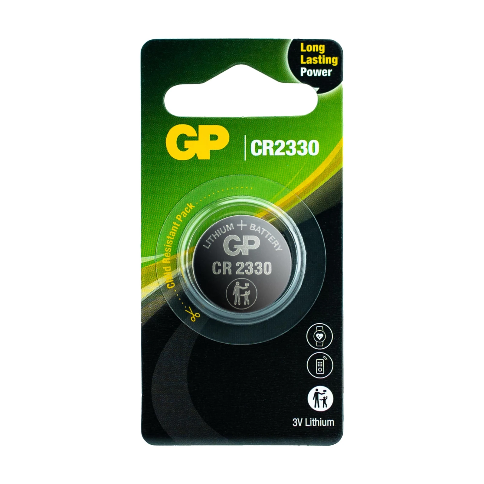 GP CR2330 Lithium knoopcel 3V (1 stuk)