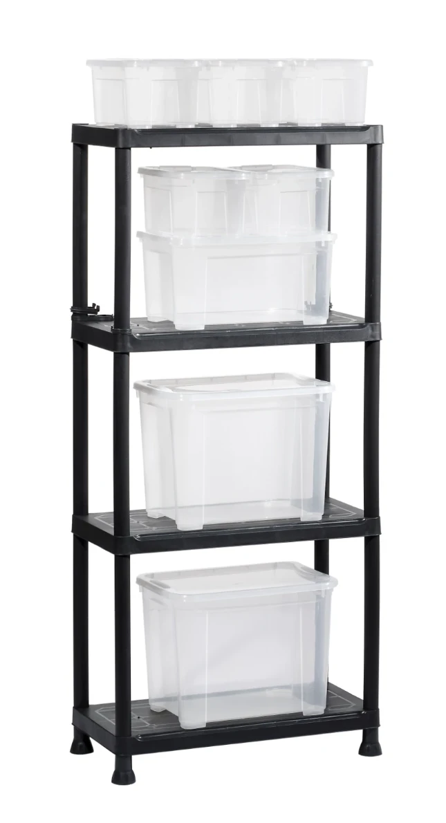 Keter Stelling Plus, kunststof, 4 legborden, 60cm