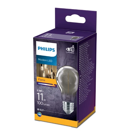 Philips LED Filament Modern 15W E27 A60 smoky ND
