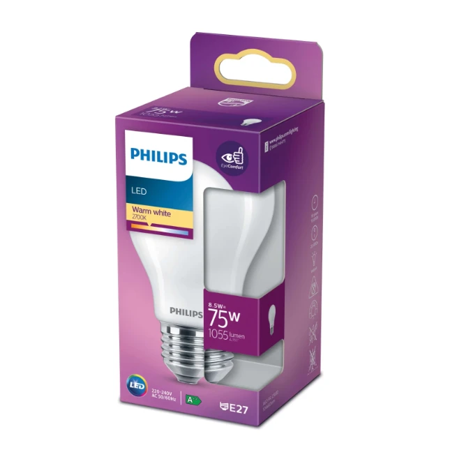 Philips LED Lamp Classic 75W E27 WW A60 FR ND RF