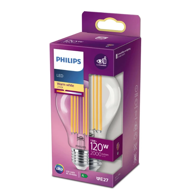 Philips LED Filament Classic 120W E27 A67 WW CL ND