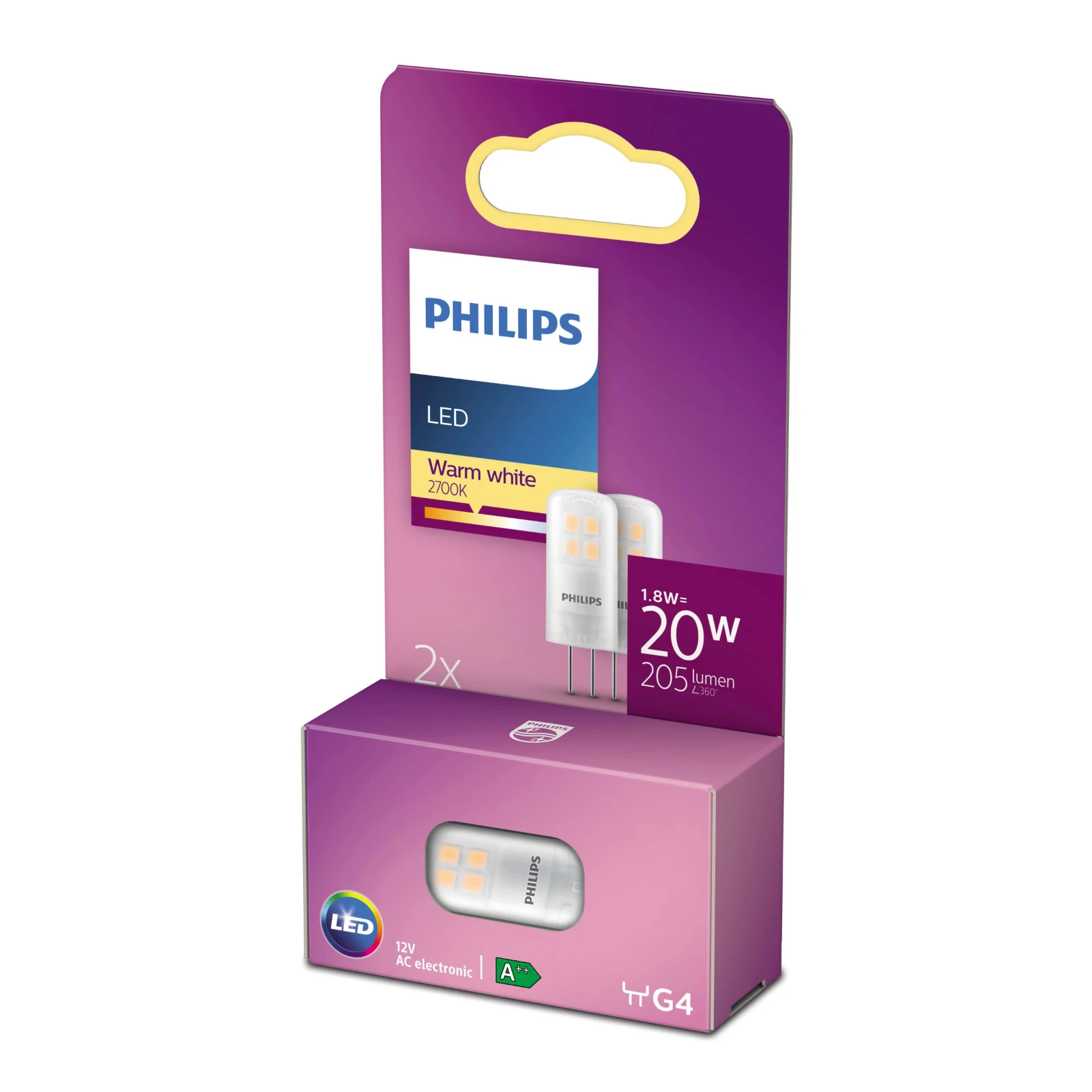 Philips LED Capsule 20W G4 WW 12V ND 2SRT12