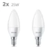 Philips LED Kaarslamp Classic 25W B35 E14 WW FR ND (2 stuks)