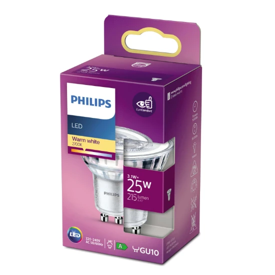 Philips LED Spot Classic 25W GU10 WW 36D ND
