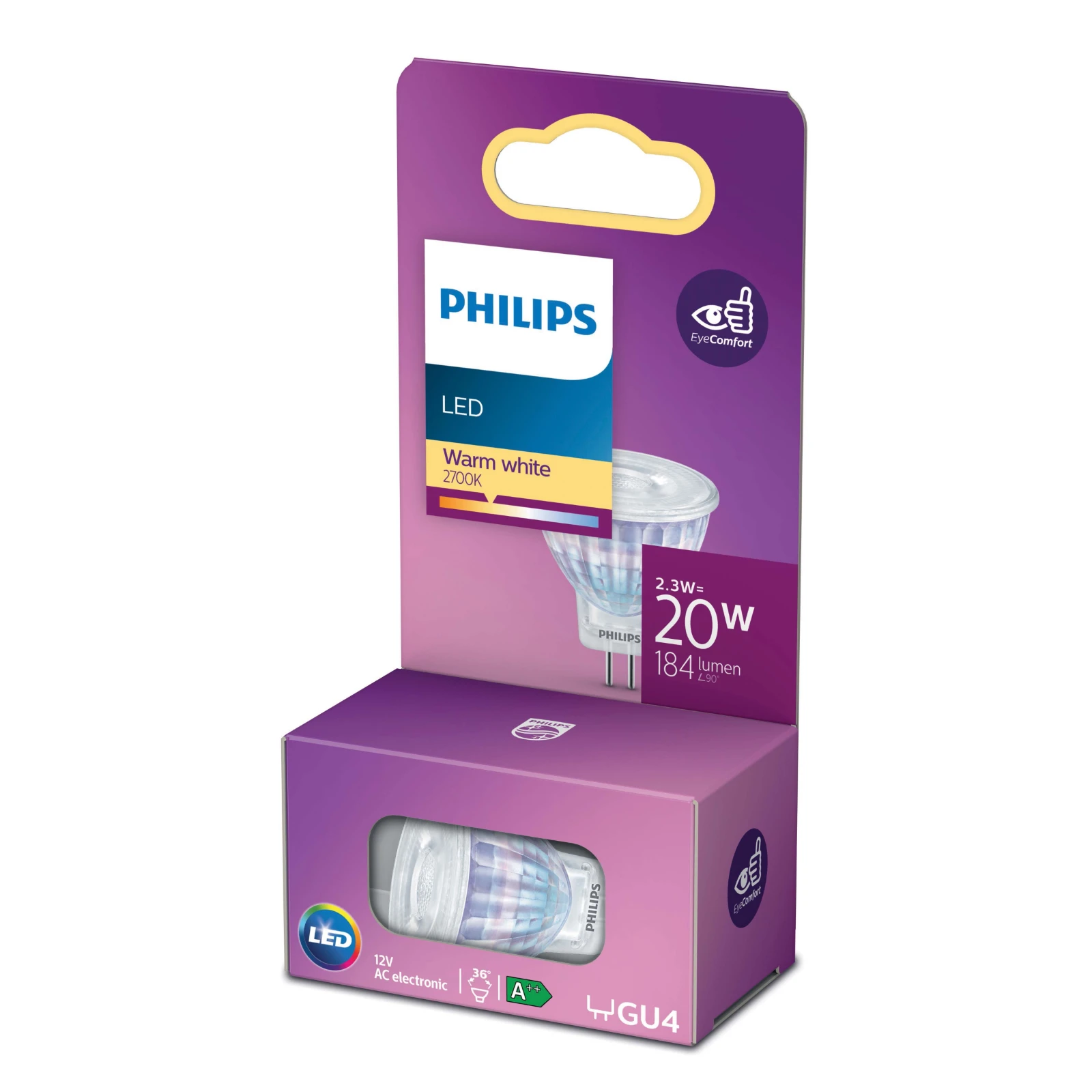 Philips LED Spot Classic 20W MR11 GU4 WW ND