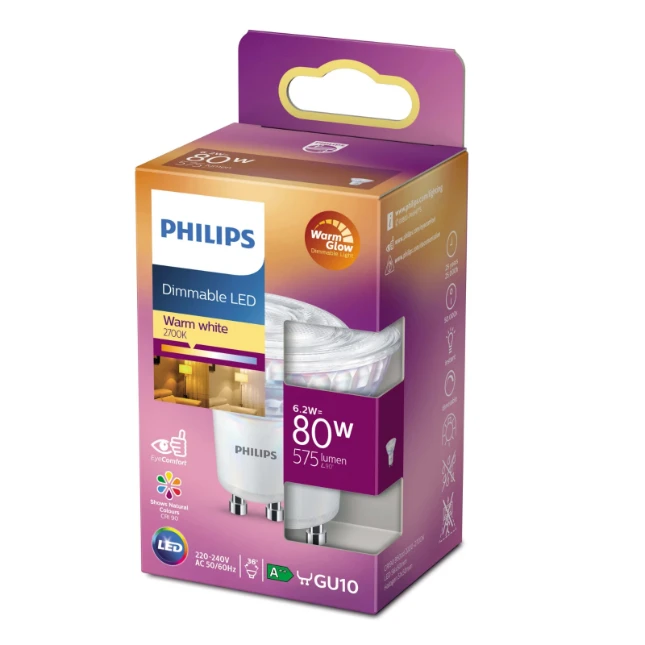 Philips LED Spot Classic 80W GU10 CRI90 WW 36D WGD