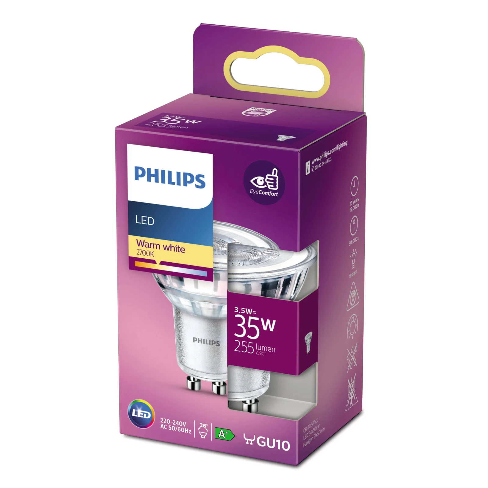 Philips LED Spot Classic 35W GU10 WW 36D RF ND